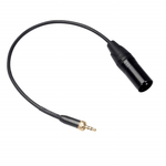 Cabo-XLR-x-P2-TRS-3.5mm-Parafuso-de-Travamento--TRS-para-XLR-Macho-