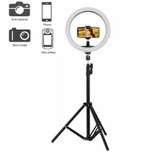 Iluminador Led Circular 10" Ring Light Live 26cm USB com Tripé e Suporte de Celular