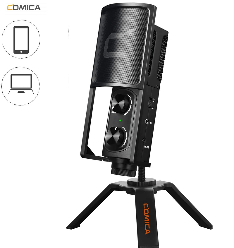 Microfone-de-Mesa-USB-Condensador-Comica-STM-USB-Interface-para-Computadores-e-SmartPhone