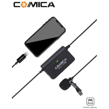 Microfone Lapela Comica Sig.Lav V05 MI Omnidirectional para SmartPhones IOS (Lightning)