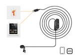 Microfone-Lapela-Comica-Sig.Lav-V05-MI-Omnidirectional-para-SmartPhones-IOS--Lightning-