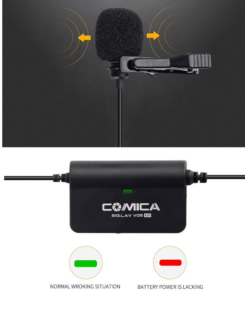 Microfone-Lapela-Comica-Sig.Lav-V05-UC-Omnidirectional-para-SmartPhones-Android--USB-Type-C-