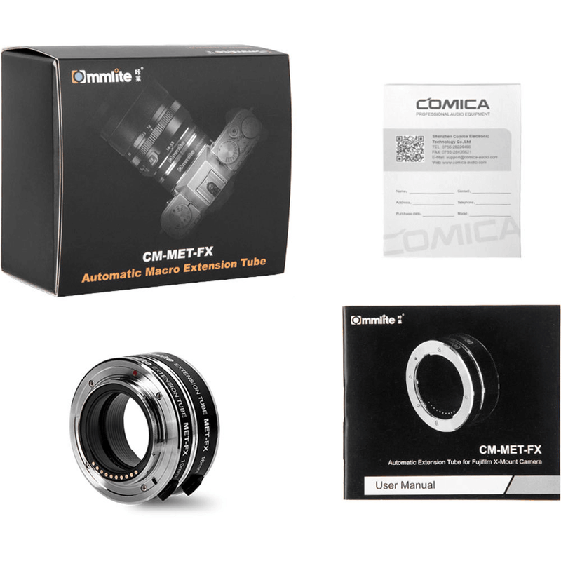 Tubo-Extensor-Macro-Commlite-CM-MET-FX-10mm-e-16mm-para-FujiFilm-X-Mount