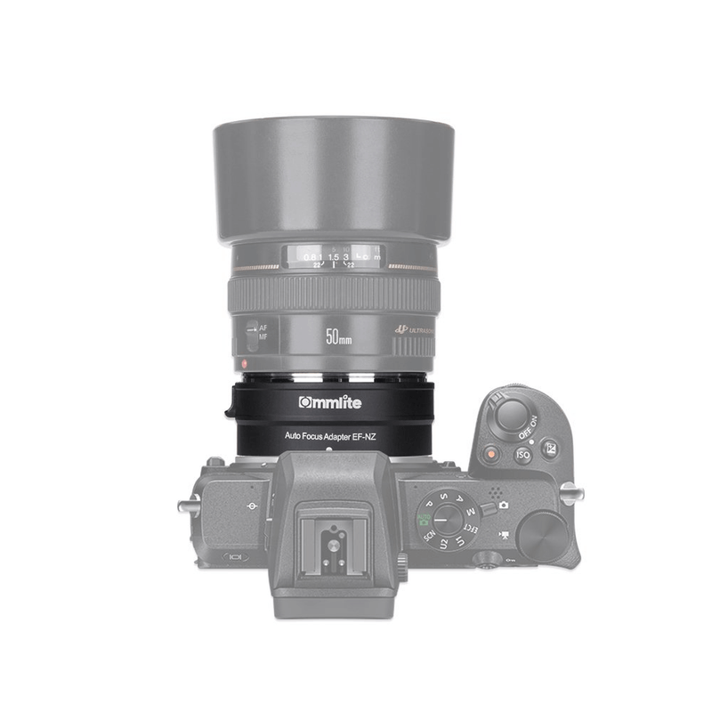 Adaptador-Commlite-Lente-Canon-EF---EF-S-para-Nikon-Z-Mount-com-Autofoco-Eletronico--CM-EF-NZ-