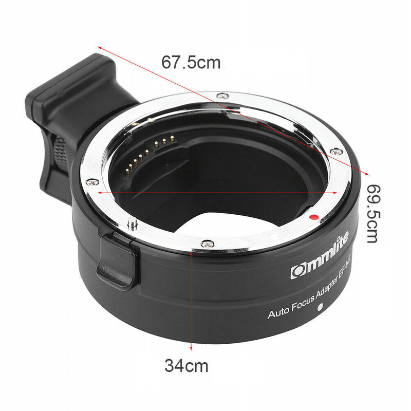 Adaptador-Commlite-Lente-Canon-EF---EF-S-para-Nikon-Z-Mount-com-Autofoco-Eletronico--CM-EF-NZ-