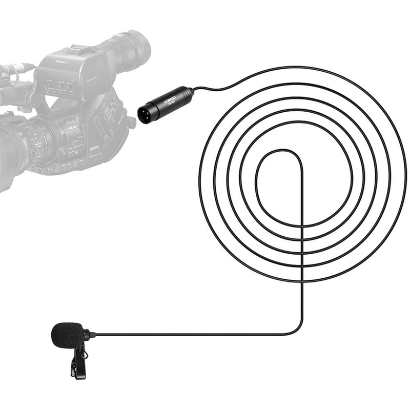 Microfone-Lapela-Comica-CVM-V02O-Omnidirecional-com-Conector-XLR--1.8m-