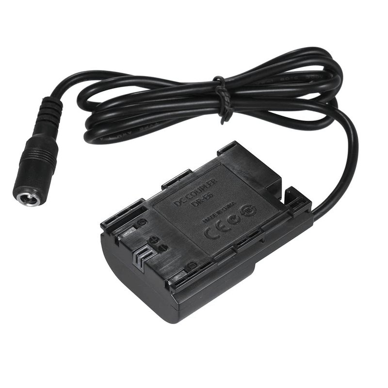 Adaptador-Acoplador-DC-DR-E6---Bateria-LP-E6-para-Cameras-Canon