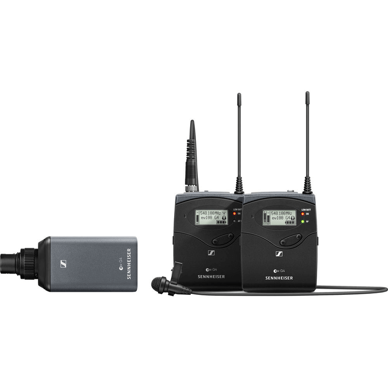 Sistema-Combo-Microfone-Sennheiser-EW-100-ENG-G4-G-Wireless-com-Montagem-em-Camera