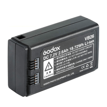 Bateria Godox VB26 para Flash V1 Cabeça Redonda