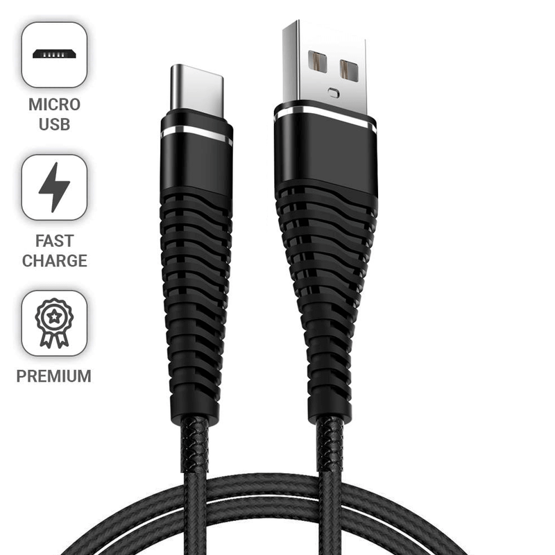 Cabo-USB-x-Micro-USB--V8--Carregamento-Rapido-2.4A-de-1m---Preto