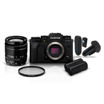 Kit-Video-FujiFilm-X-T4-4K-com-XF-18-55mm---Sistema-Lapela-Sem-Fio-LensGo-318C---Bateria-NP-W235-e-Filtro-UV-58mm