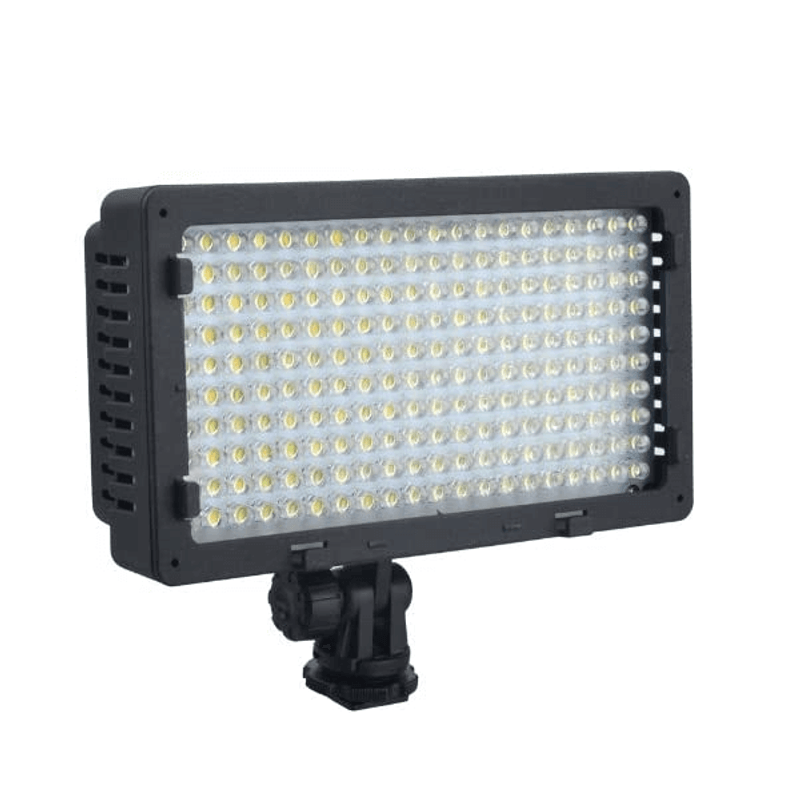 Iluminador-Led-Sun-Gun-CN-LUX2200-200Leds-Video-Light-Bi-Color-3200K-5400K-para-Filmadoras-e-Cameras