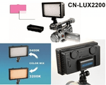 Iluminador-Led-Sun-Gun-CN-LUX2200-200Leds-Video-Light-Bi-Color-3200K-5400K-para-Filmadoras-e-Cameras