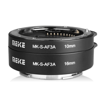 Tubos de Extensão Macro Meike MK-S-AF3A 10mm e 16mm Foco Automático para Sony