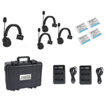 Kit-Intercomunicador-4x-Fones-de-Ouvido-Came-TV-Waero-Digital-Wireless-Headset-Duplo-com-Case-Rigido