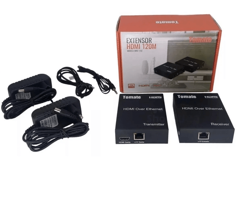 Sistema-Extensor-HDMI-MHD-1102-Cabo-de-Rede-RJ45-ate-120-Metros-Full-HD-1080P--Bivolt-