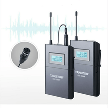 Sistema Microfone Lapela Sem Fio Takstar SGC-100W Wireless UHF para Câmeras e Filmadoras