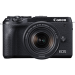 Camera-Canon-EOS-M6-MarkII-Mirrorless-4K-com-Lente-18-150mm-e-Visor-EVF-DC2--Preta-