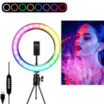 Iluminador-Led-Circular-8--MJ20-RGB-25W-Soft-Ring-Light-Live-20cm-USB-com-Mini-Tripe-e-Suporte-SmartPhone