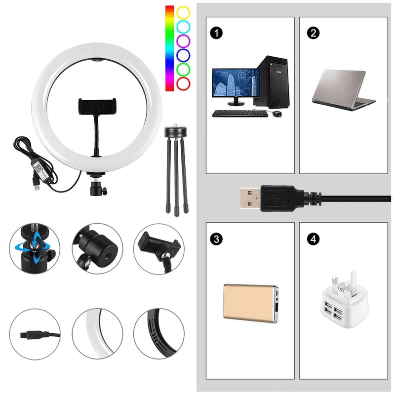 Iluminador-Led-Circular-8--MJ20-RGB-25W-Soft-Ring-Light-Live-20cm-USB-com-Mini-Tripe-e-Suporte-SmartPhone