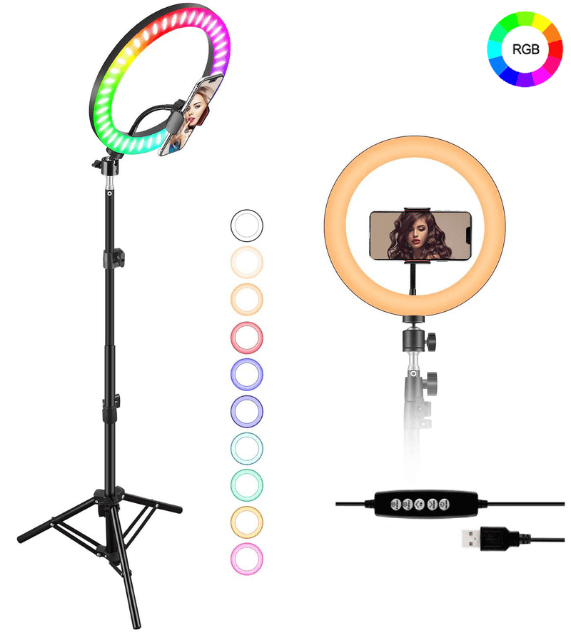 Iluminador-Led-Circular-13--MJ33-RGB-25W-Soft-Ring-Light-Live-33cm-USB-com-Tripe-e-Suporte-SmartPhone