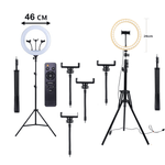 Kit-2x-Iluminadores-Led-Ring-Light-de-18----10--com-Tripe-e-Suporte-de-Celular