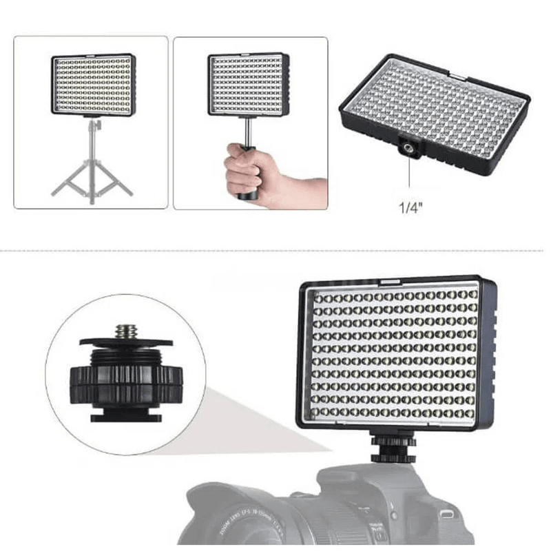 Iluminador-Painel-Led-TL-160-Slim-Video-Light-com-Bateria-e-Carregador