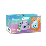 Kit-Camera-Instantanea-FujiFilm-Instax-Mini-11-Azul---Bolsa-Crystal---10-Filmes-Instantaneo