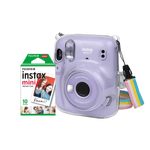 Kit-Camera-Instantanea-FujiFilm-Instax-Mini-11-Lilas---Bolsa-Crystal---10-Filmes-Instantaneo