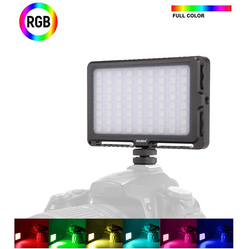 Iluminador-Led-RGB-LED-72R-Full-Color-Video-Light-Compacto-2200K-25000K-com-Bateria-Interna