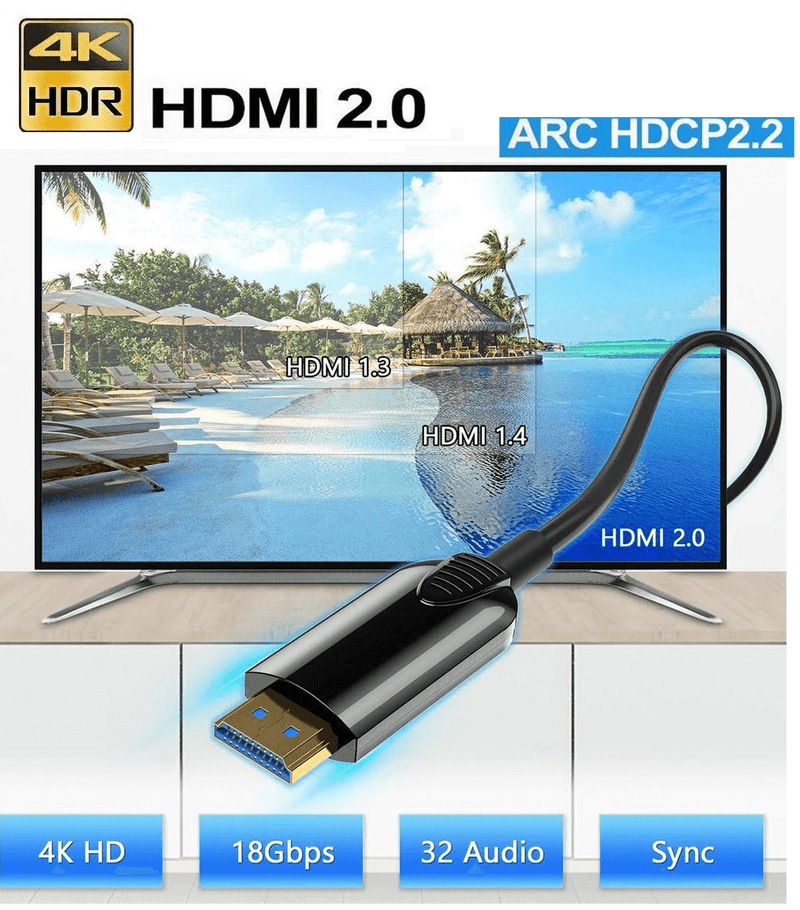 Cabo-Hdmi2.0-Fibra-Optica-Ativa--AOC--4K-60Hz-HDCP2.2-18Gbps-de-Alta-Velocidade---5metros