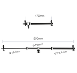 Suporte-Holder-Bracket-Lanca-F2-para-Rebatedores-e-Iluminadores-de-Estudio