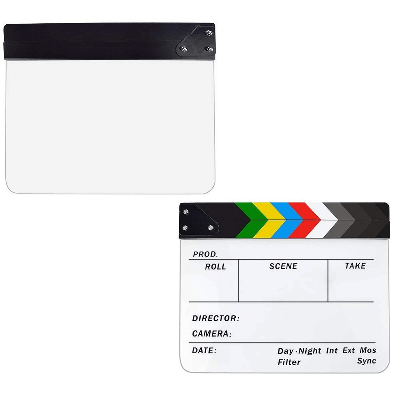 Claquete-Diretor-Clapper-Board-1.8-Acrilico-com-Varas-Coloridas--Branca-