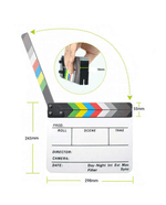 Claquete-Diretor-Clapper-Board-1.8-Acrilico-com-Varas-Coloridas--Branca-