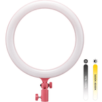 Iluminador-Circular-LED-Godox-LR120-12----30cm-Ring-Light-10W-Bi-Color--Rosa-