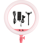 Iluminador-Circular-LED-Godox-LR150-18----30cm-Ring-Light-38w-Bi-Color--Rosa-