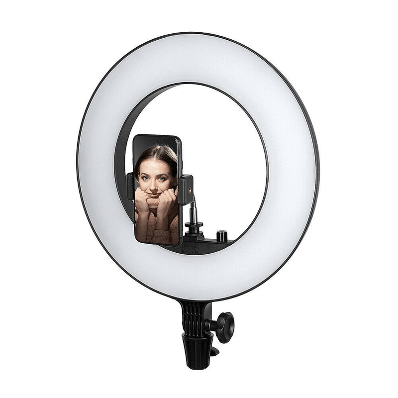 Iluminador-Led-Circular-Godox-LR180-14--Ring-Light-27w-com-Fonte-e-Suporte-de-Celular