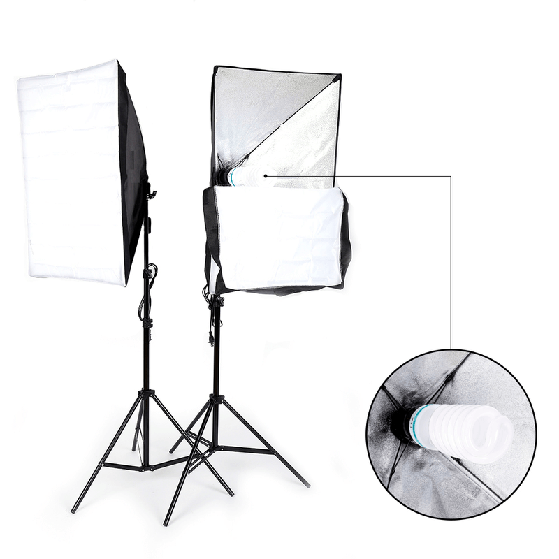 Kit-Iluminacao-Estudio-Softbox-50x60cm-3x-Lampadas-135w-Girafa-e-Tripes-de-Iluminacao--110V-