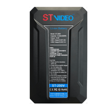 Bateria V-Mount STVideo ST-200V Broadcast de 200Wh / 14.8V USB PowerBank D-Tap 13000mAh