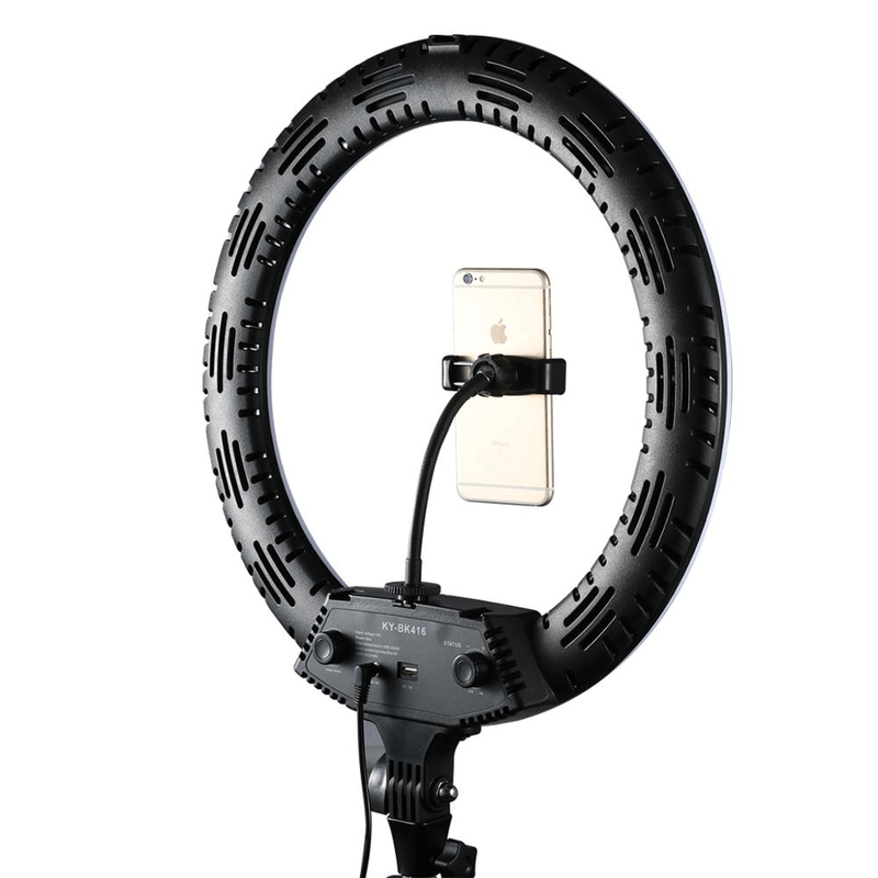 Iluminador-Circular-Led-Ring-Light-18----46cm-65W-USB-com-Fonte-Suporte-SmartPhone-e-Bolsa