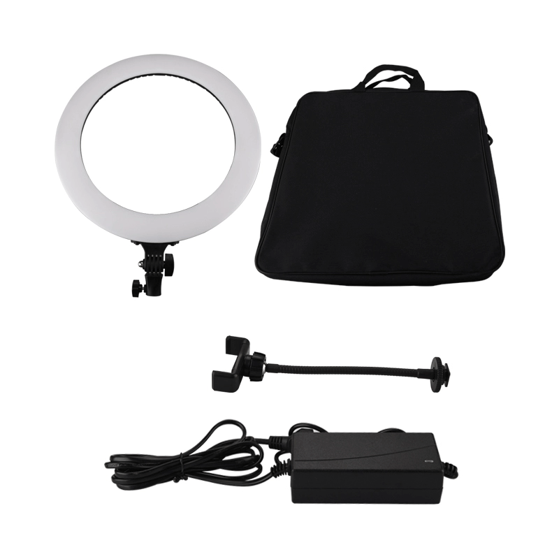 Iluminador-Circular-Led-Ring-Light-18----46cm-65W-USB-com-Fonte-Suporte-SmartPhone-e-Bolsa