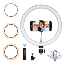 Iluminador Circular Led 320A Ring Light 12" / 30cm 30w com Controle Remoto, Suporte SmartPhone e Fonte Bivolt