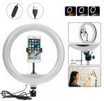 Iluminador-Circular-Led-320B-Ring-Light-12----35cm-30w-Plug-USB-e-Suporte-SmartPhone--Bivolt-