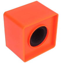 Canopla Flag de Microfones 38mm Quadrada para Entrevista com Espuma (Laranja)