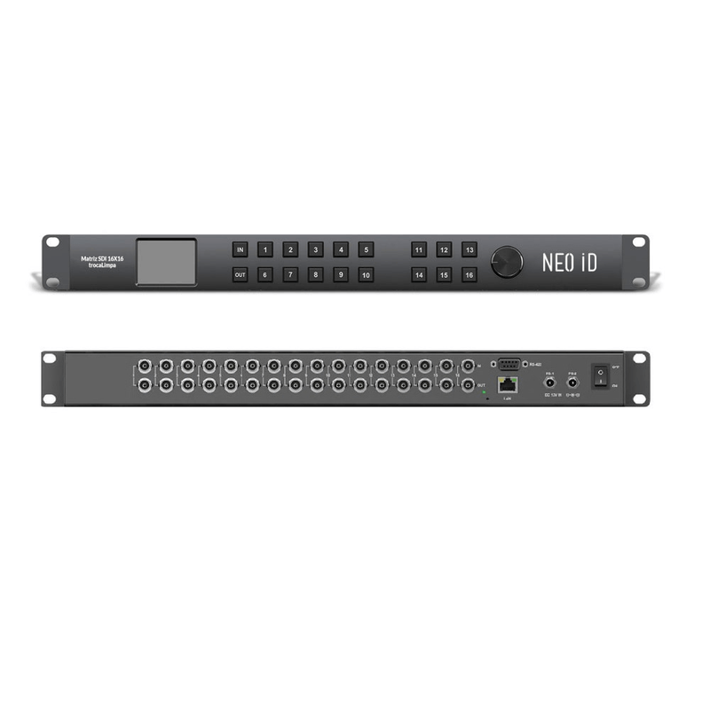 NeoID-Matrix-Switcher-16x16-3G-HD-SD-SDI-Seamless-1RU