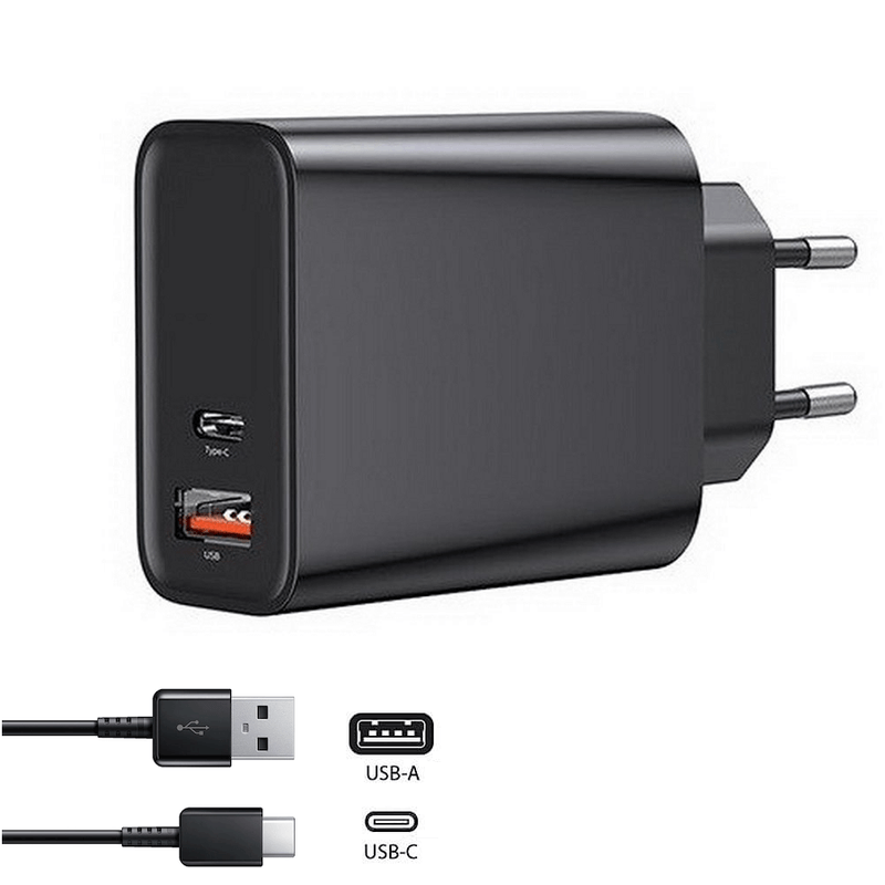 Carregador-Rapido-Duplo-USB-x-USB-C-Quick-Charge-3.0-Qualcomm