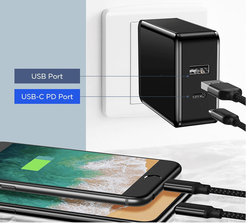 Carregador-Rapido-Duplo-USB-x-USB-C-Quick-Charge-3.0-Qualcomm