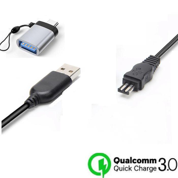 Cabo-de-Alimentacao-CA-AC-L100-USB-3.0-com-Adaptador-USB-C-para-Filmadoras-Sony-Handycam