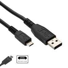 Cabo USB x Micro-USB (USB-B) para Câmeras e Filmadoras (90cm)