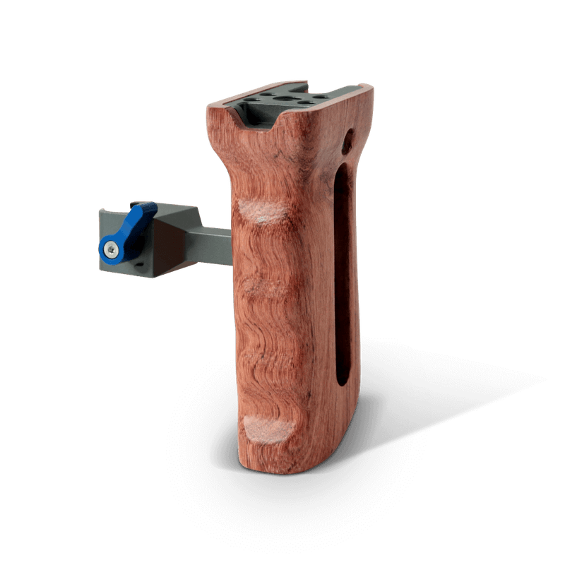 Punho-Handle-Lateral-de-Madeira-Mamen-S1-M3-com-Bracadeira-NATO-para-Gaiola-Cage